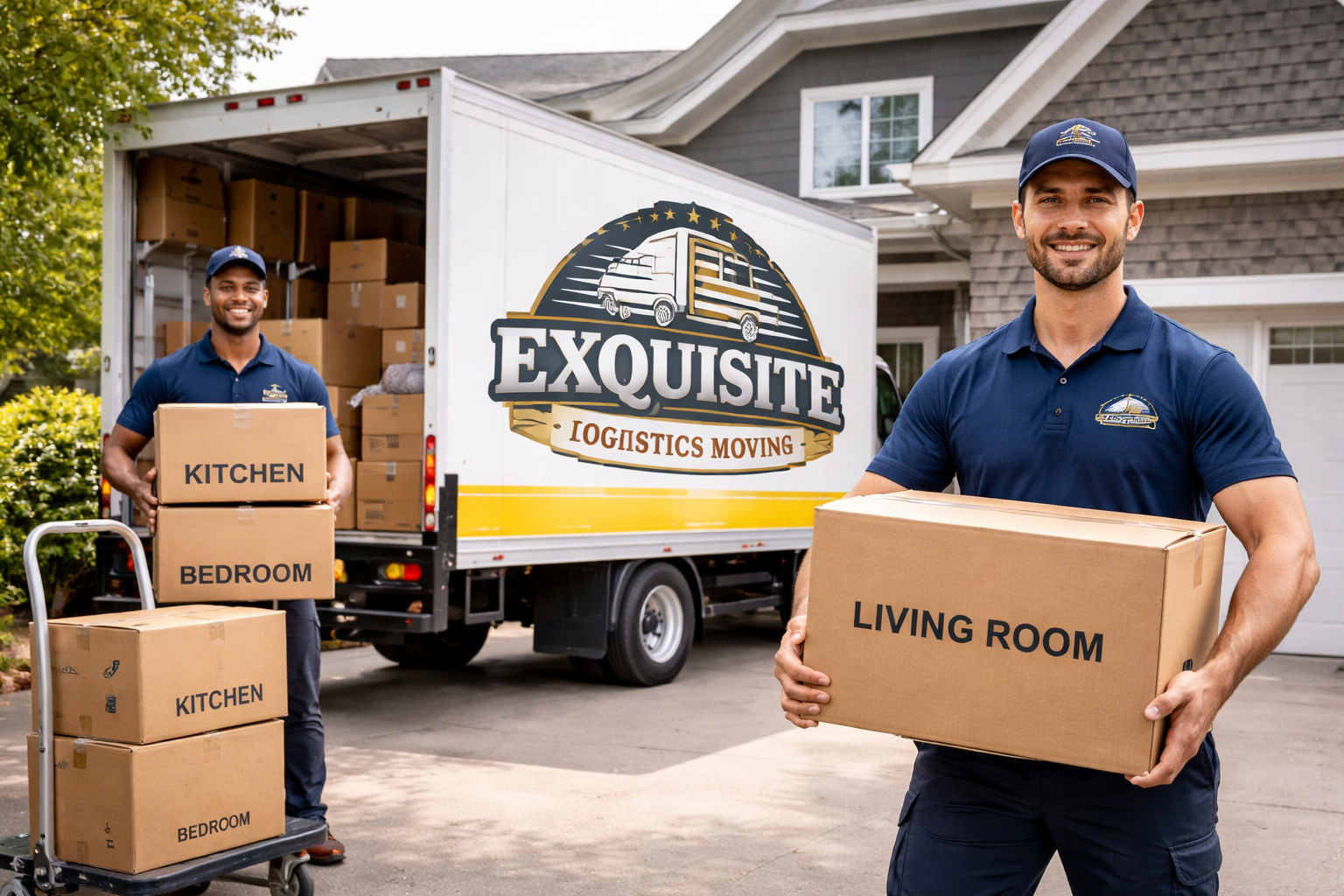 Exquisite Logistics Moving team and truck